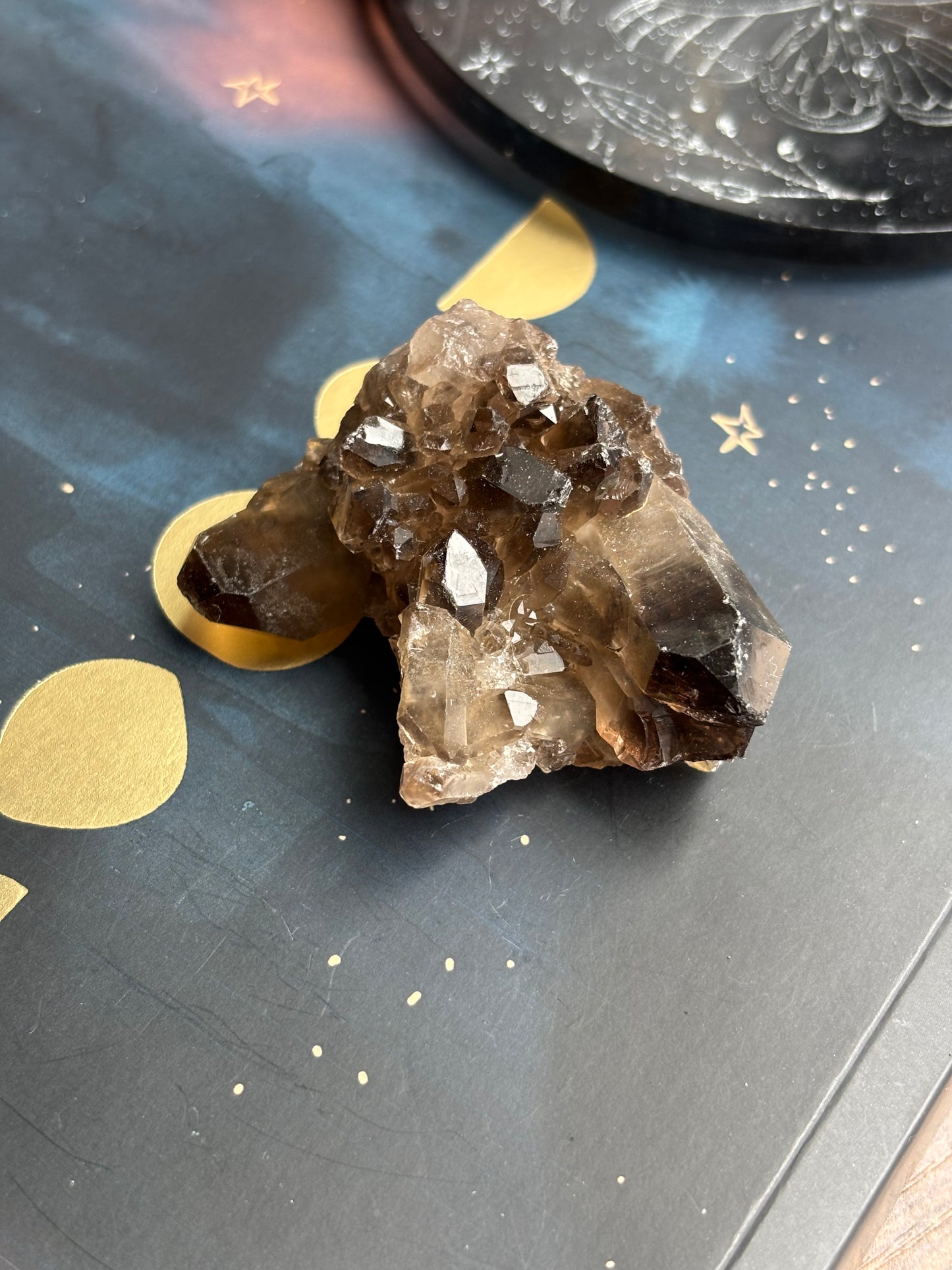 Smoky Quartz Cluster