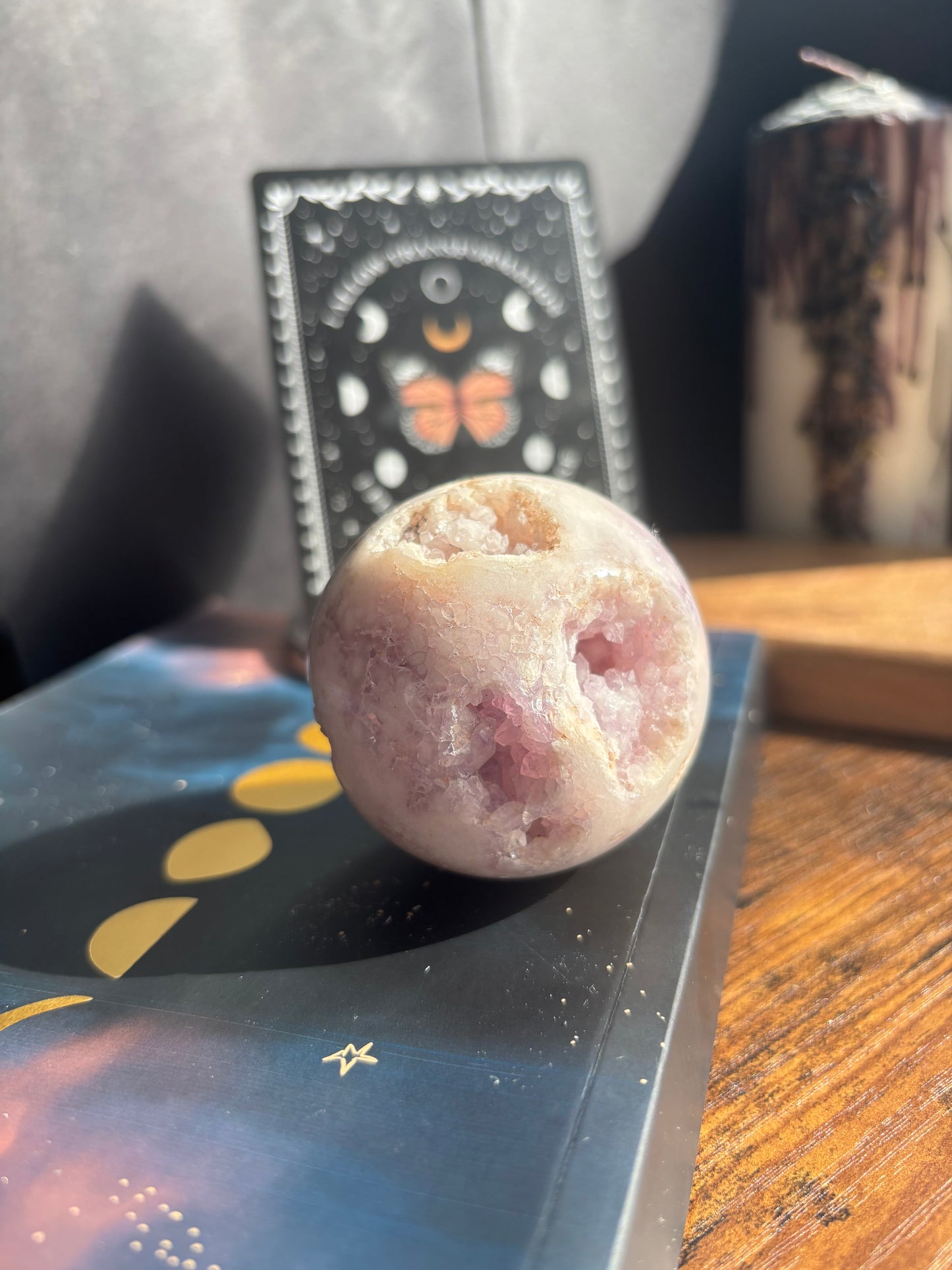 Pink Amethyst Druzy Sphere