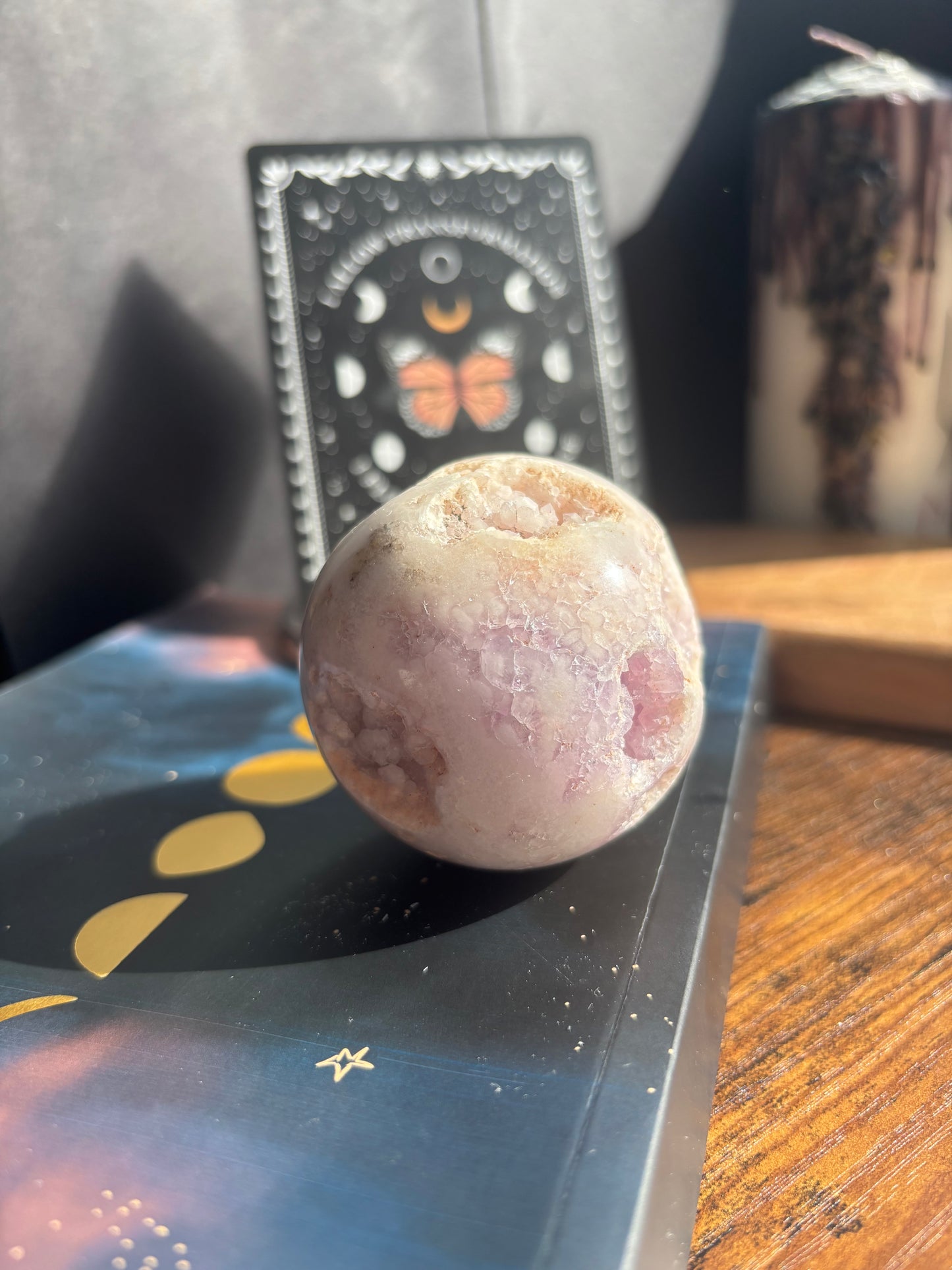 Pink Amethyst Druzy Sphere