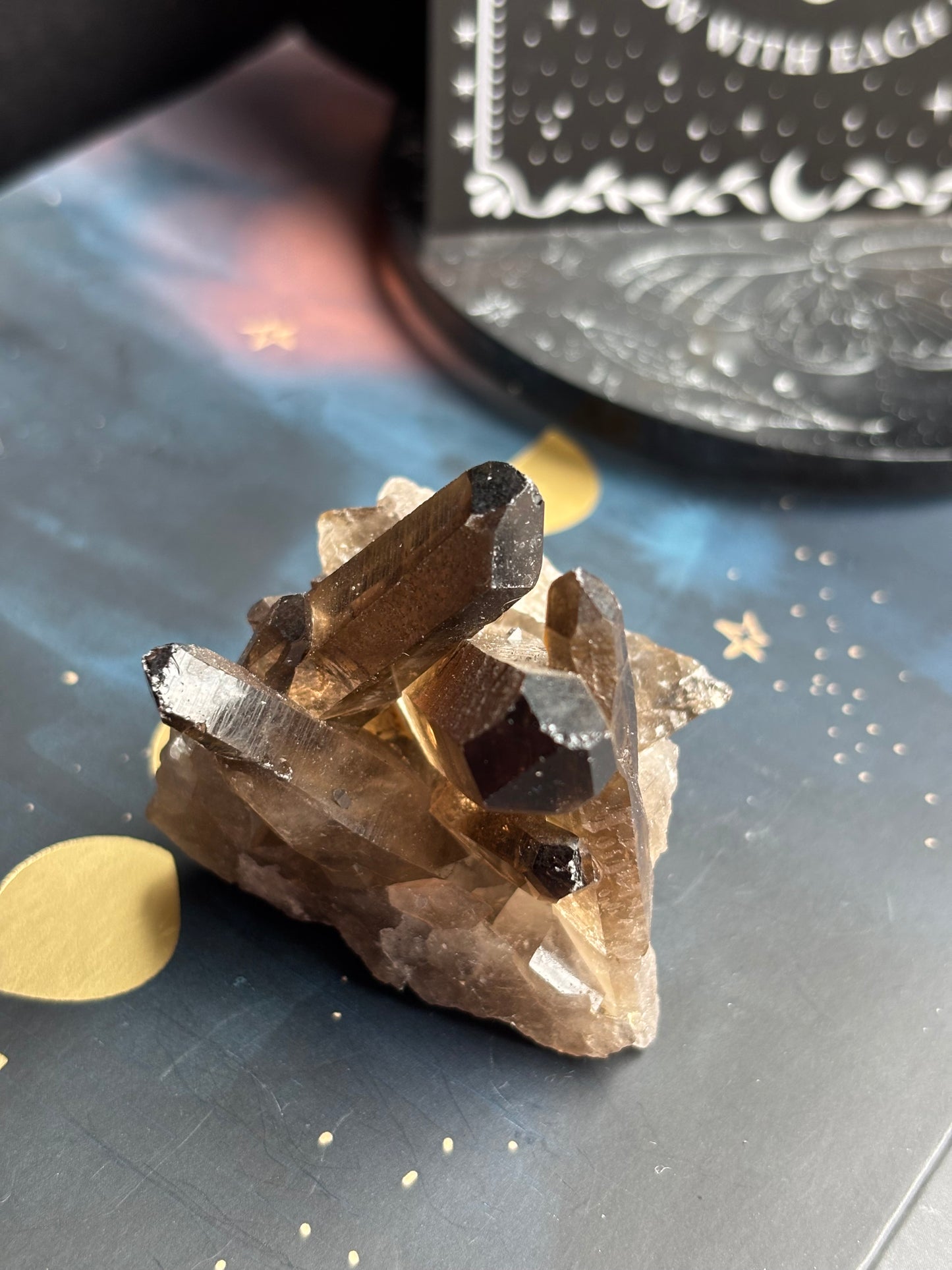 Smoky Quartz Cluster