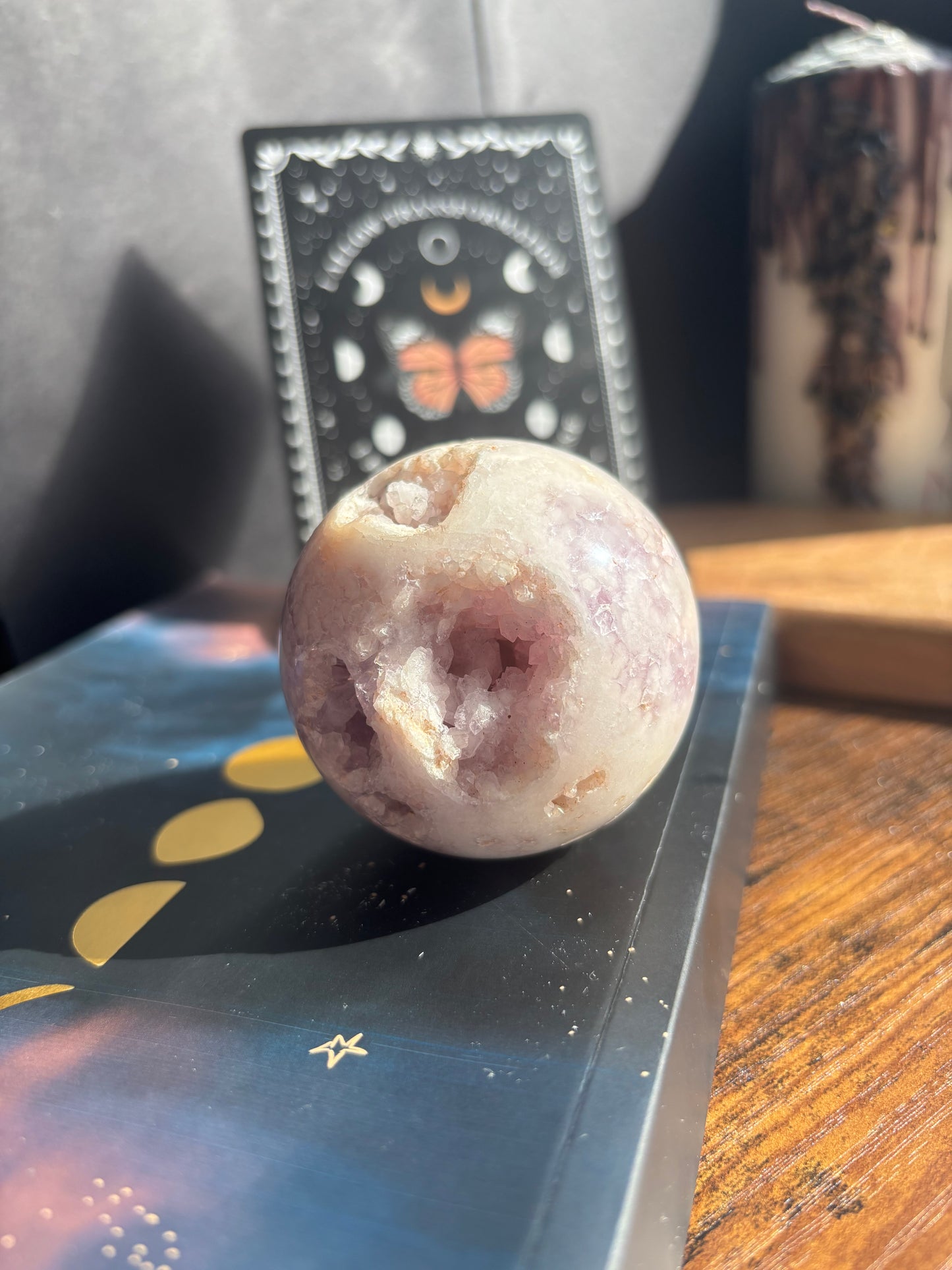 Pink Amethyst Druzy Sphere