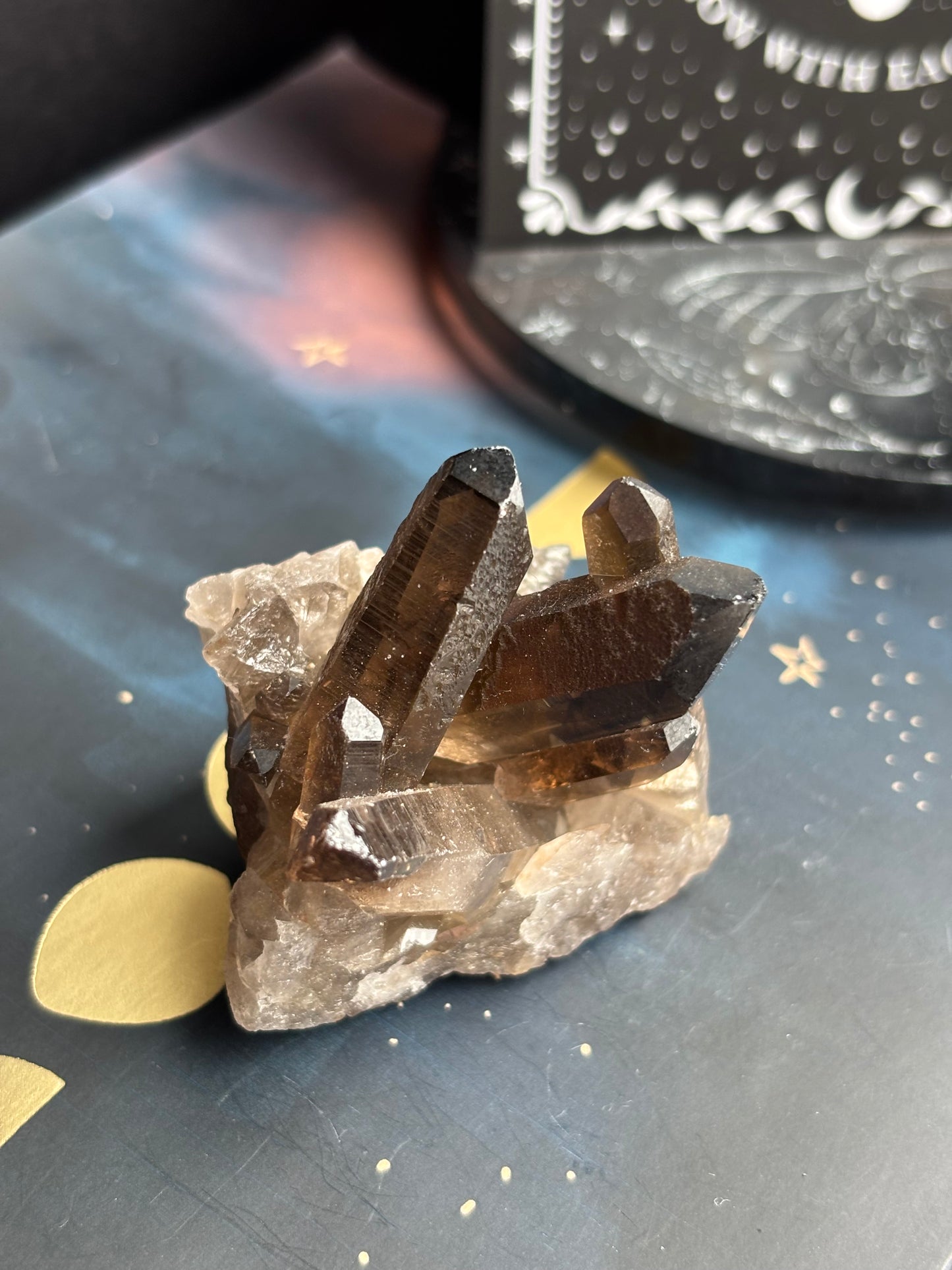 Smoky Quartz Cluster