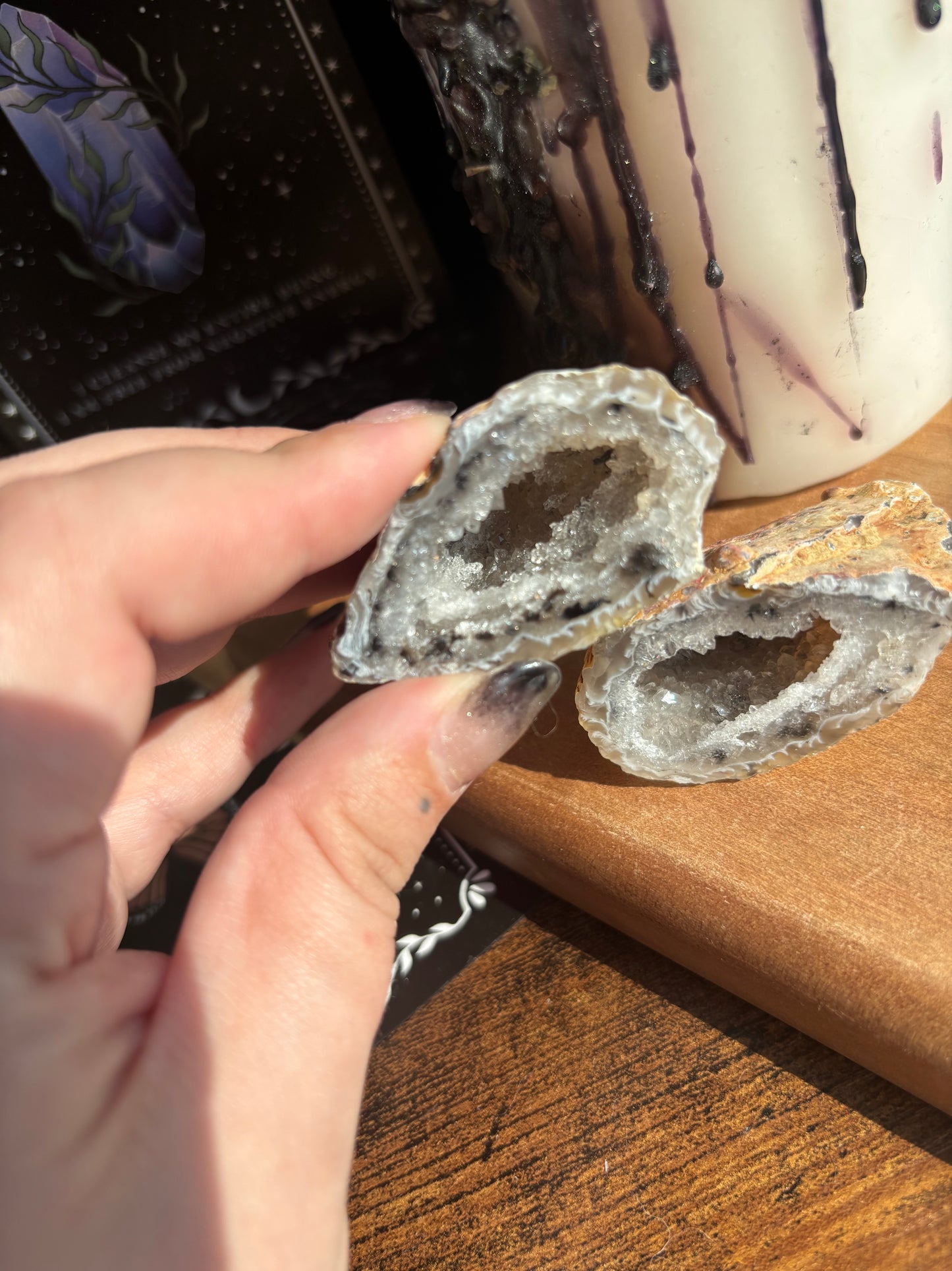 Agate Geode Halves
