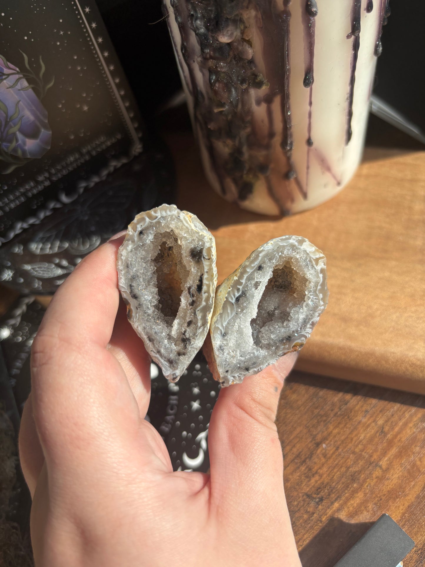 Agate Geode Halves