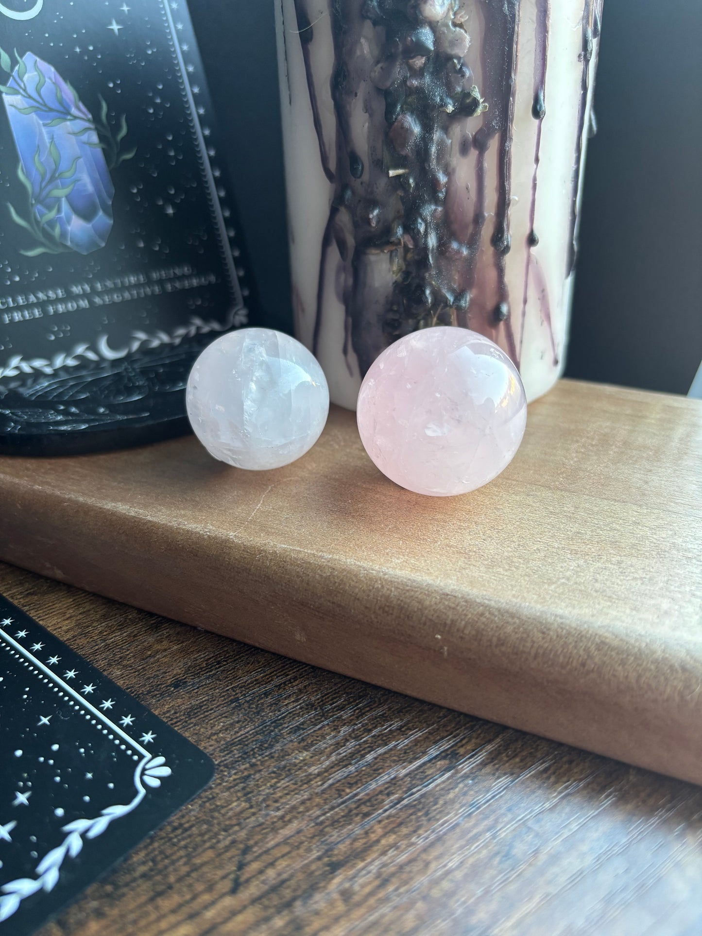 Midi Rose Quartz Sphere (a)