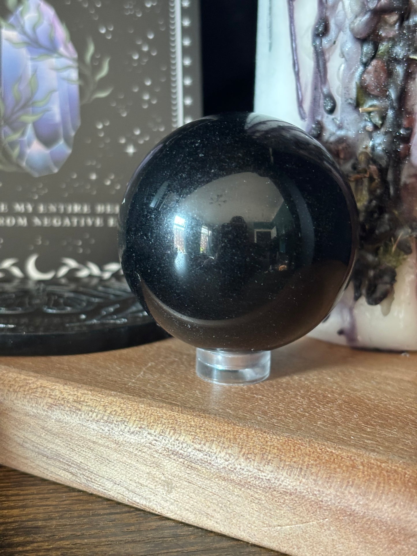 Black Obsidian Sphere