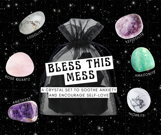 ‘Bless this Mess’ Anti-Anxiety tumble stone set
