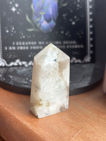 Rainbow Moonstone Square Point