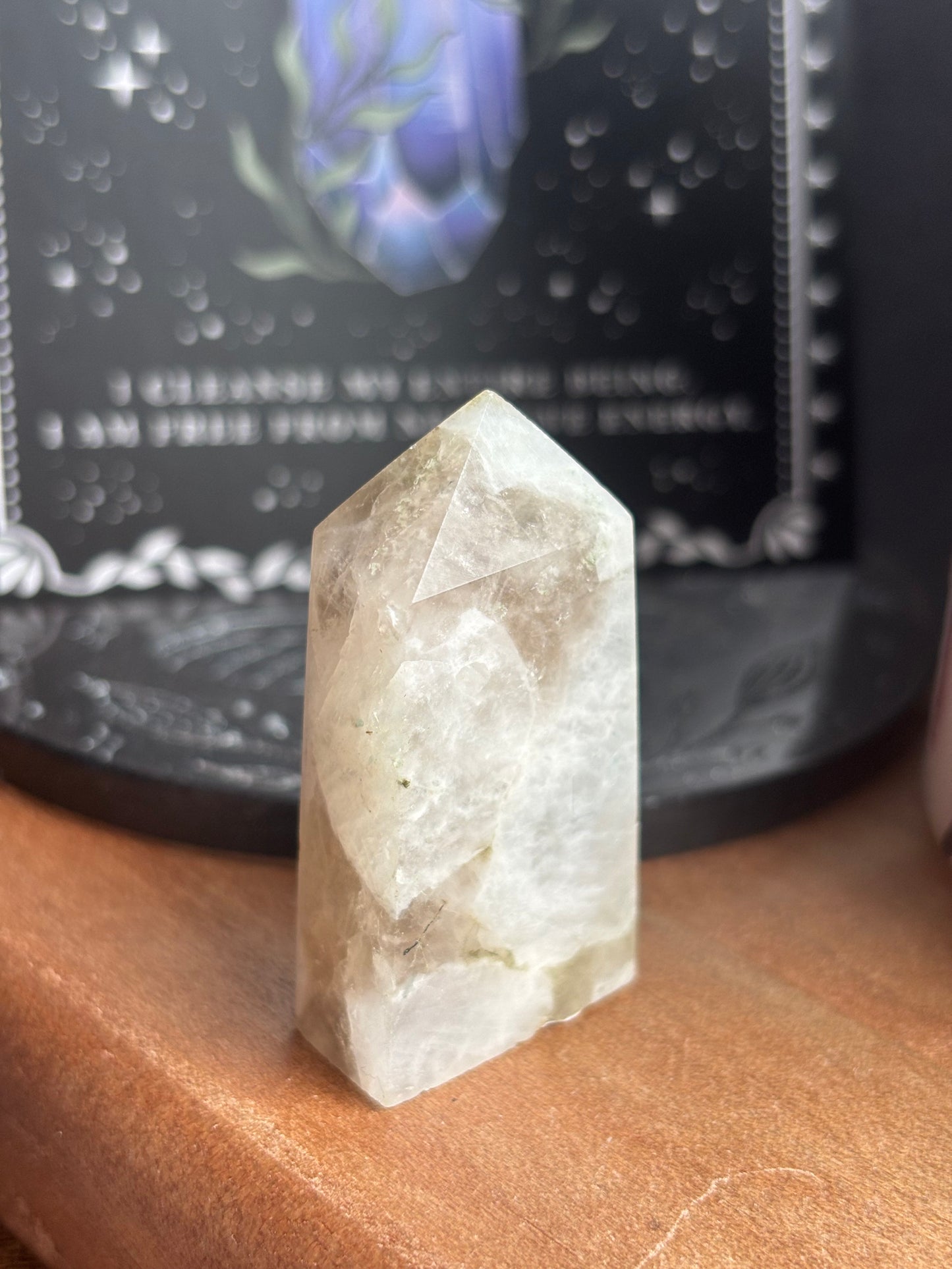Rainbow Moonstone Square Point