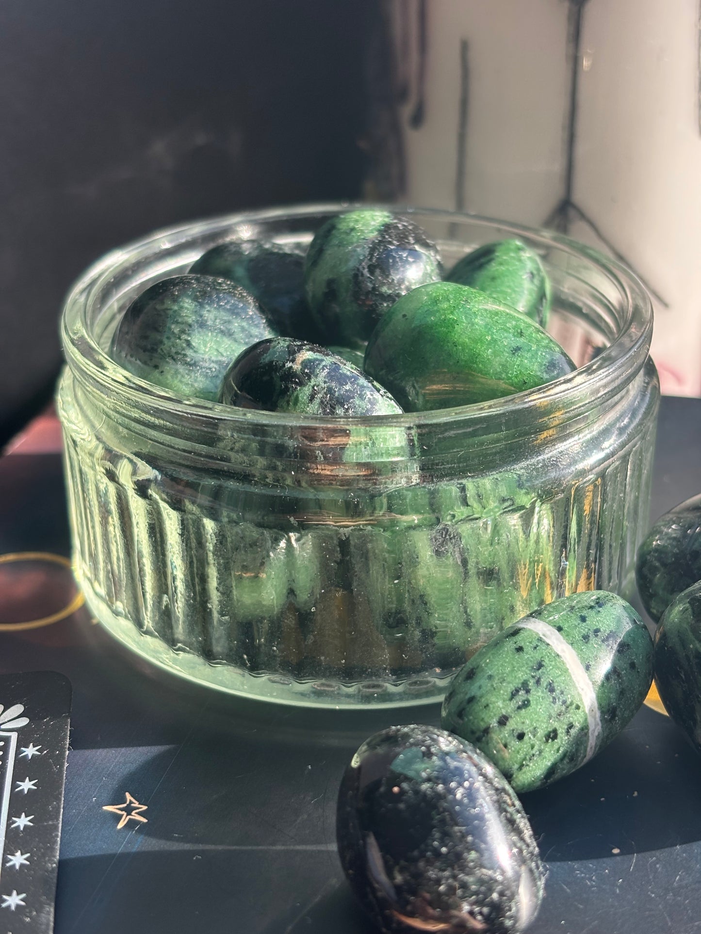 Ruby in Zoisite Tumble Stone