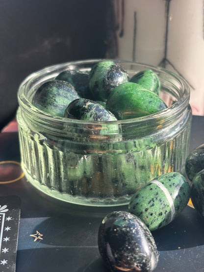 Ruby in Zoisite Tumble Stone