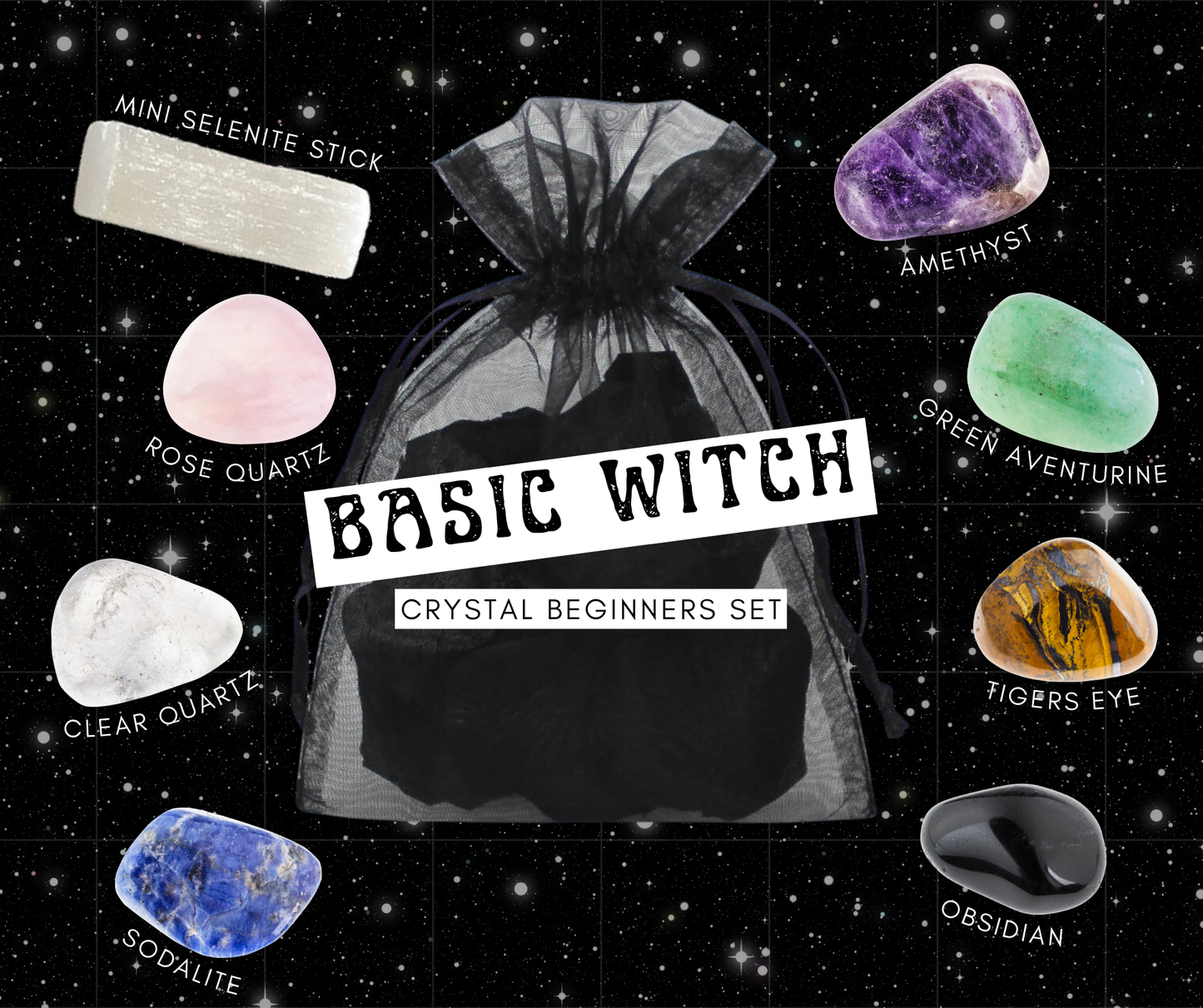 ‘Basic Witch’ Beginners tumble stone set