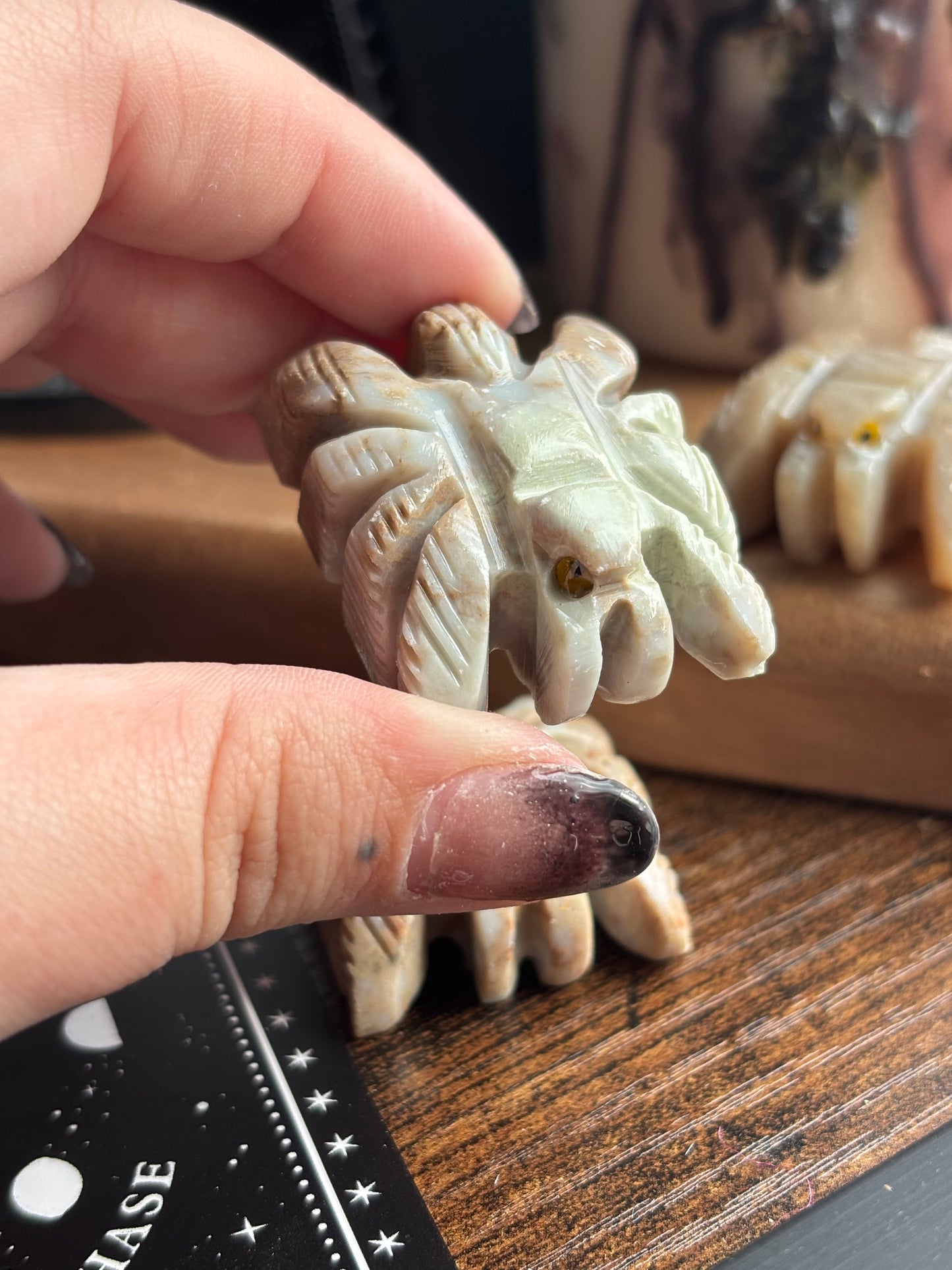 Soapstone Spiders