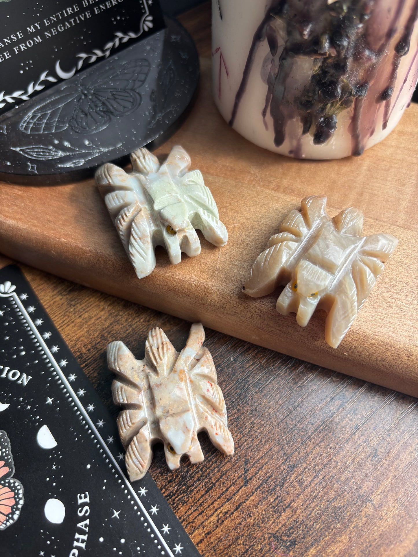 Soapstone Spiders