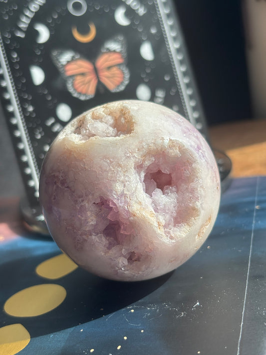 Pink Amethyst Druzy Sphere