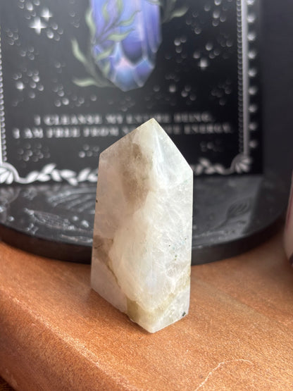 Rainbow Moonstone Square Point