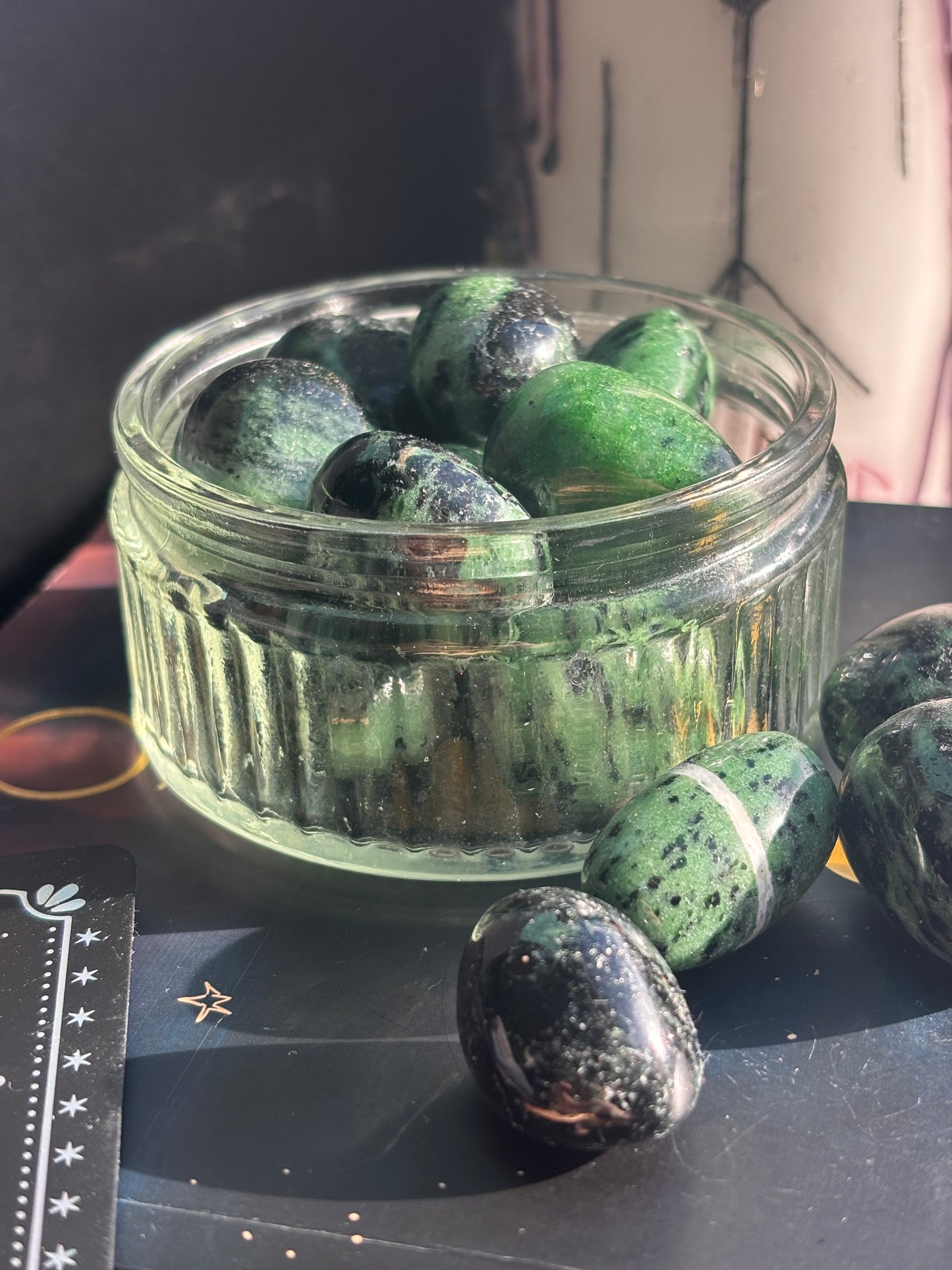 Ruby in Zoisite Tumble Stone