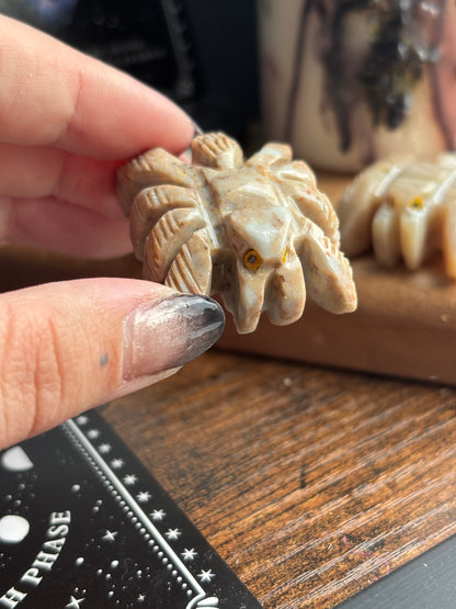 Soapstone Spiders