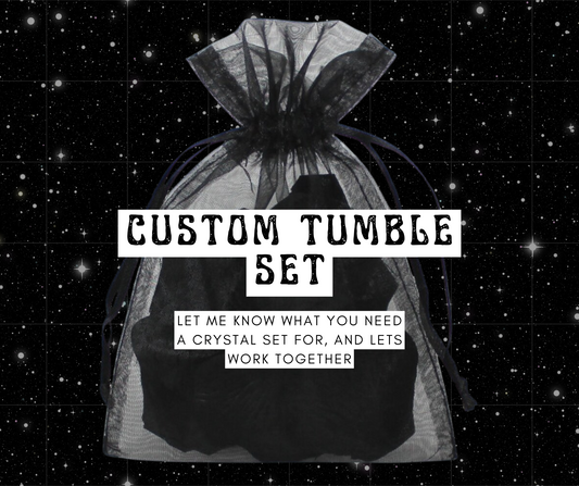 Custom tumble stone set