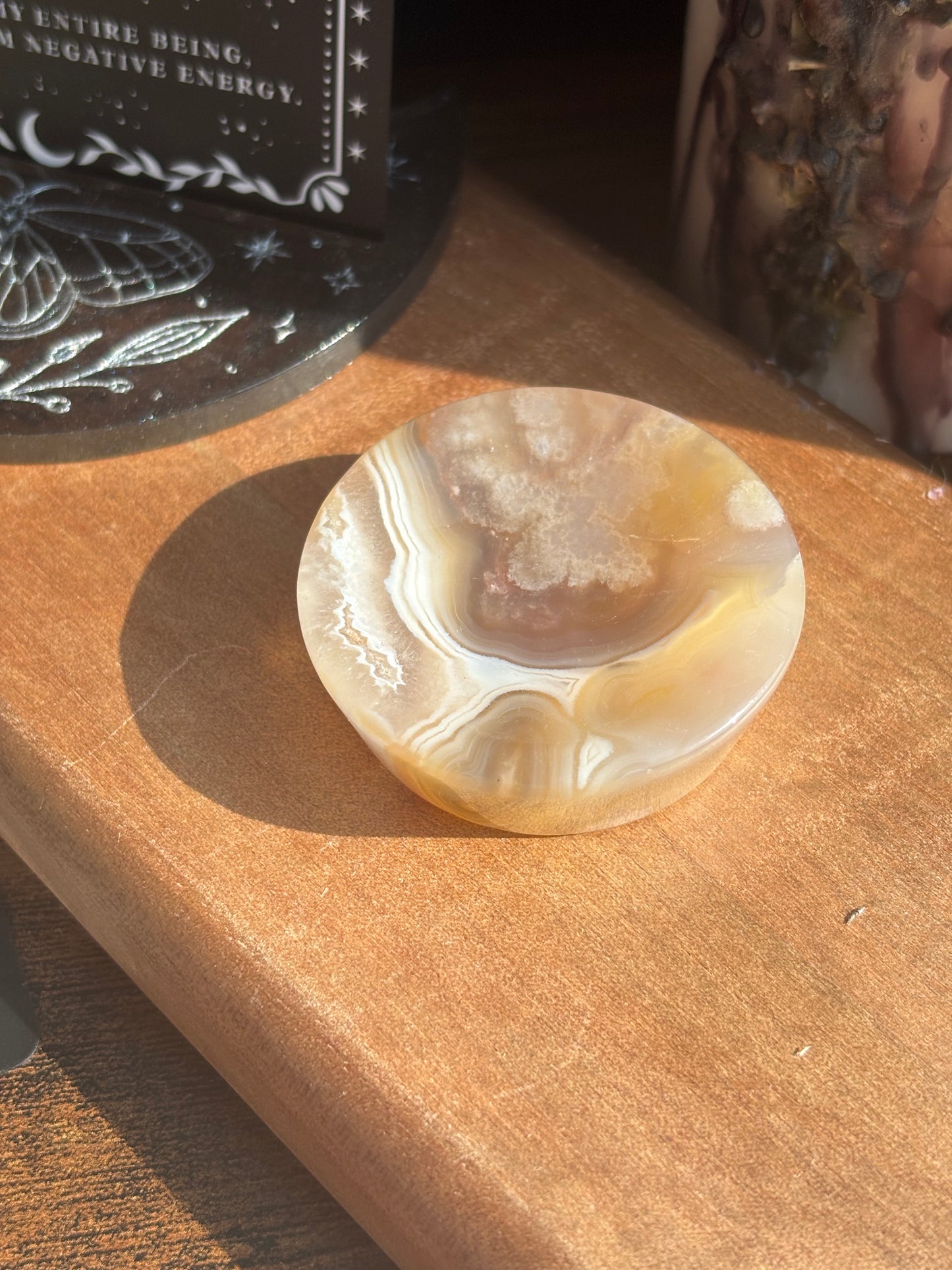 Flower Agate Dish