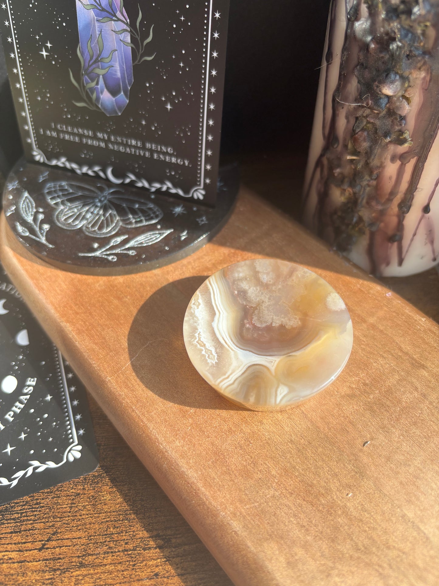Flower Agate Dish