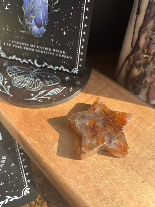 Hematoid (Fire) Quartz Star