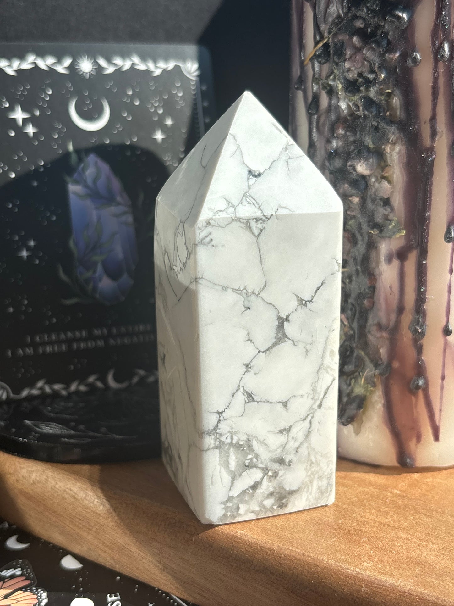 Howlite Obelisk