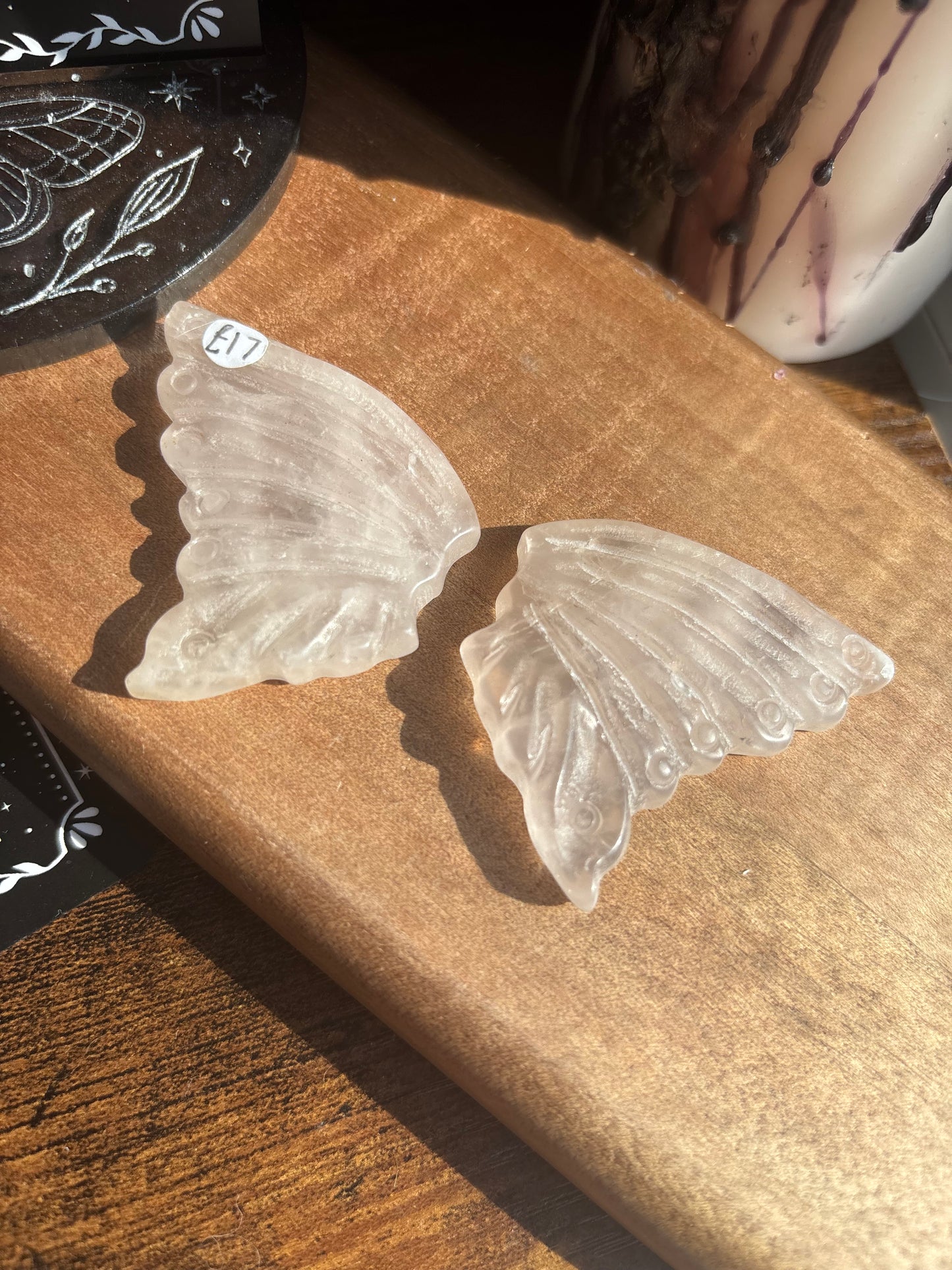 Rose Quartz Fairy Wings