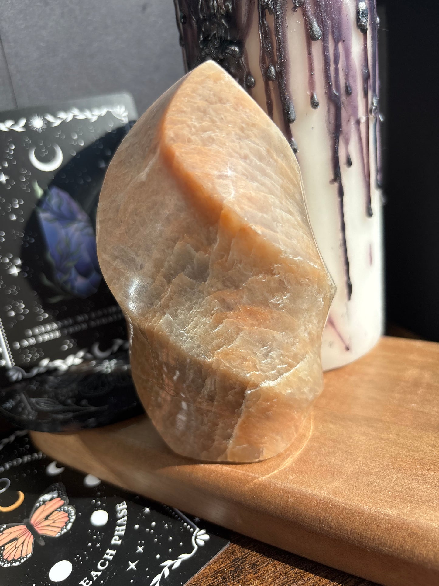 Peach Moonstone Flame
