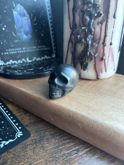 Small Obsidian Crystal Skull