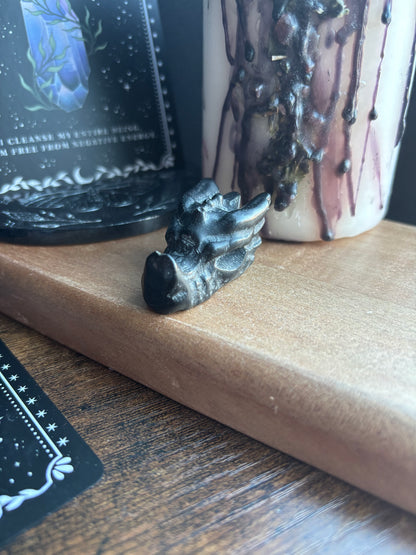 Small Obsidian Dragons Head