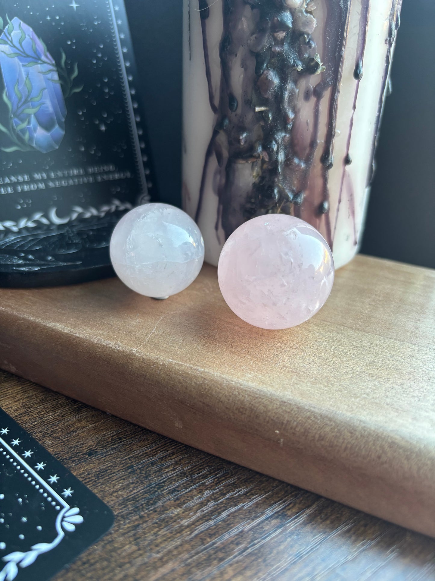 Midi Rose Quartz Sphere (a)