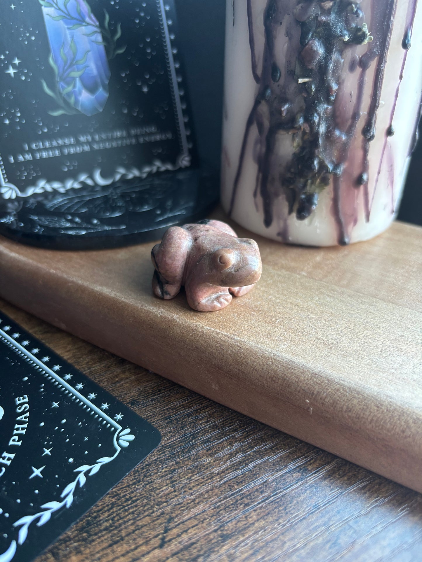 Rhodonite Frog