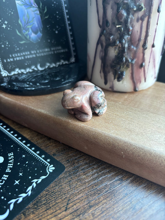 Rhodonite Frog