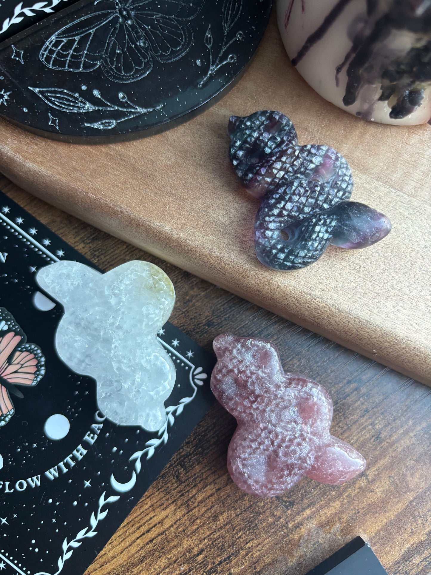 Strawberry Quartz Snake
