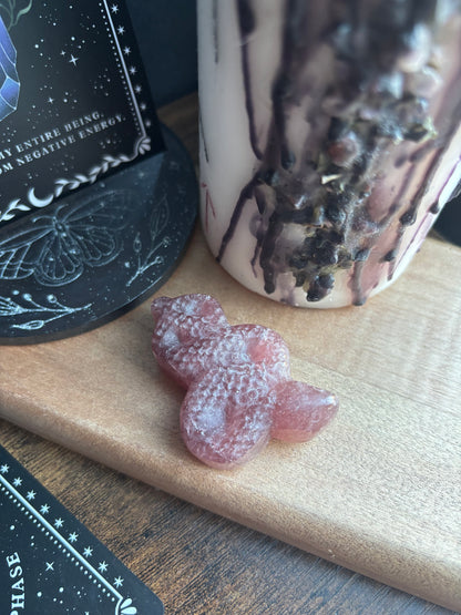 Strawberry Quartz Snake