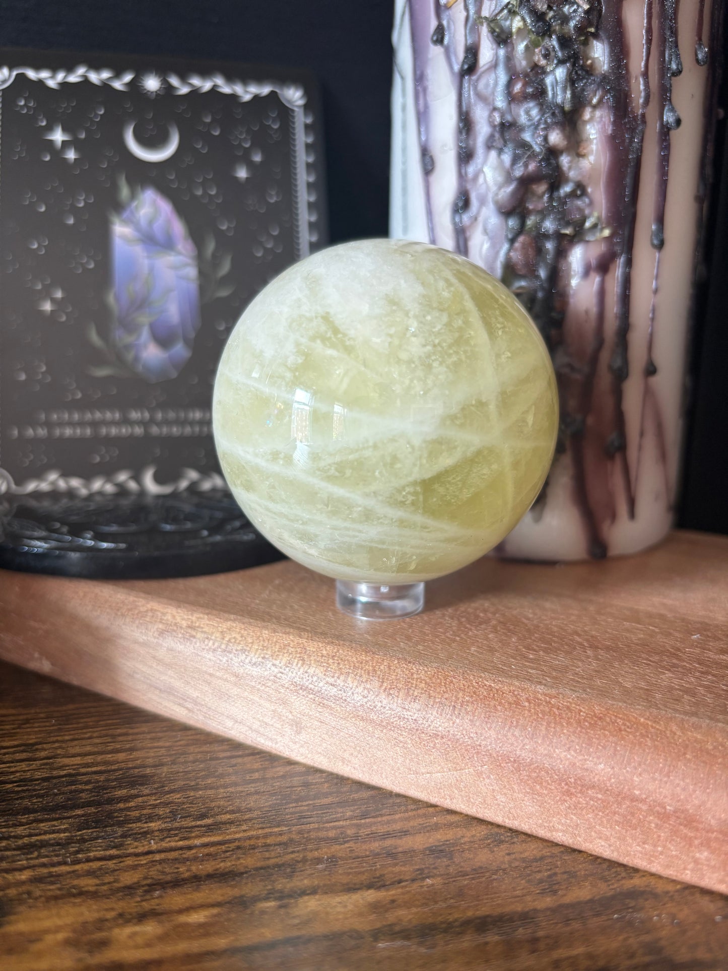 Lemon Calcite Sphere