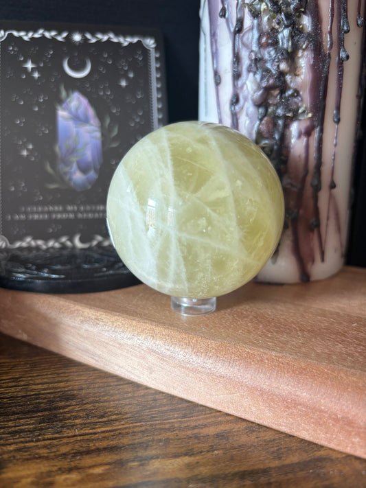 Lemon Calcite Sphere