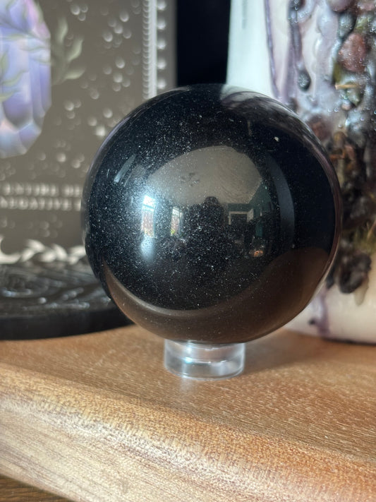 Black Obsidian Sphere