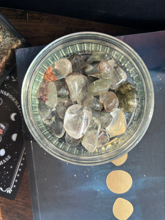 Lodolite (Garden Quartz) Tumble Stone